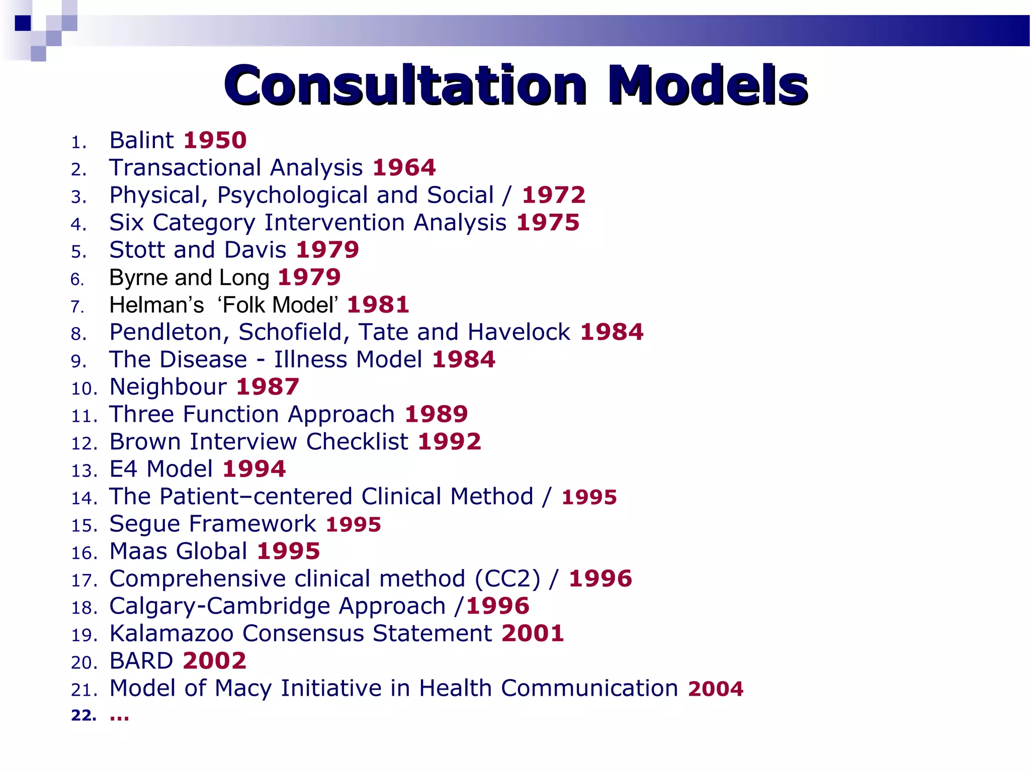 Consultation models | PPT