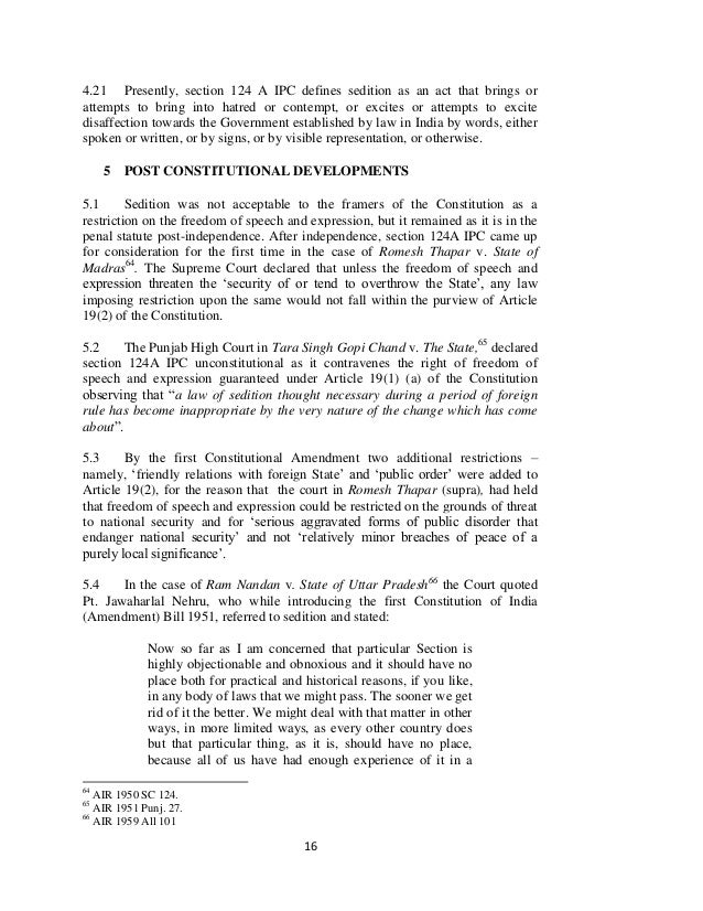 Articles on sedition in india picture