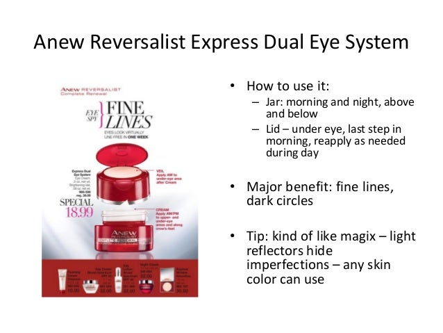 anew reversalist eye cream
