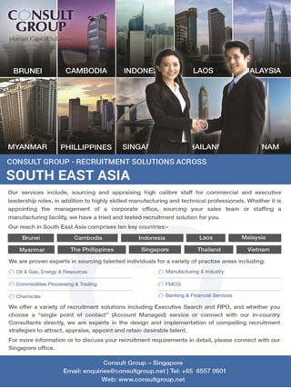 Consult Group - Recruitment Solutions for South East Asia