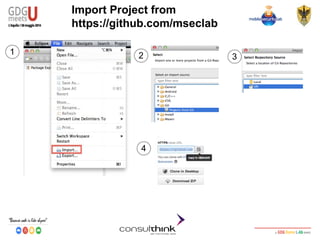Android Security
Key Management
Import Project from
https://github.com/mseclab
1 2 3
4
 
