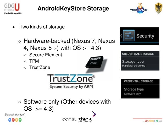 generate bks keystore @ U Android L'Aquila2014 Securit⦠Meets Consulthink Codelab: GDG generate bks keystore @ U Android L'Aquila2014 Securit⦠Meets Consulthink Codelab: GDG