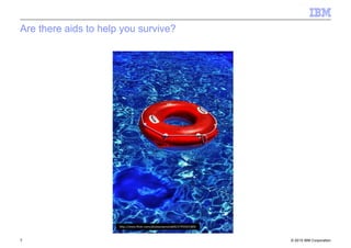 © 2010 IBM Corporation7
Are there aids to help you survive?
http://www.flickr.com/photos/esinuhe69/2745503389/
 