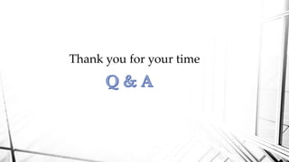 Thank you for your time
 