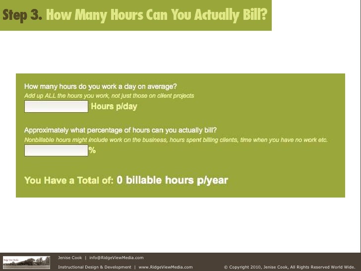 Hourly Rate For Independent Consultants