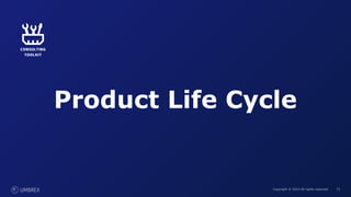 73
Copyright © 2023 All rights reserved. 73
Product Life Cycle
 