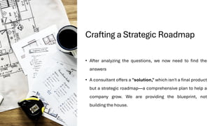 Consulting intervention, crafting a strategic roadmap and solution ...