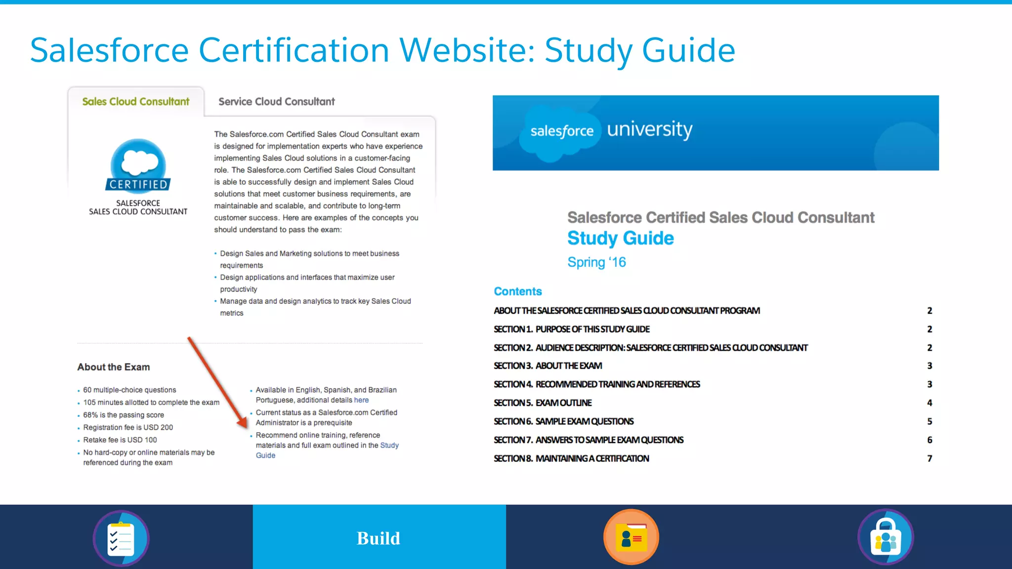 Salesforce Certification Website: Study Guide
​BuildBuild
 