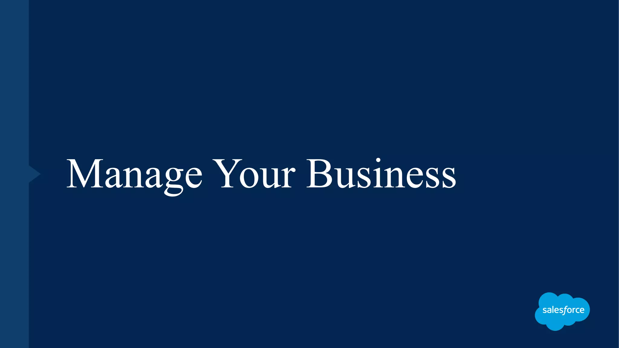 Manage Your Business
 
