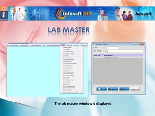 LAB MASTER

The lab master window is displayed

 