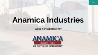 Anamica Industries
WE DO THINGS DIFFERENTLY
 