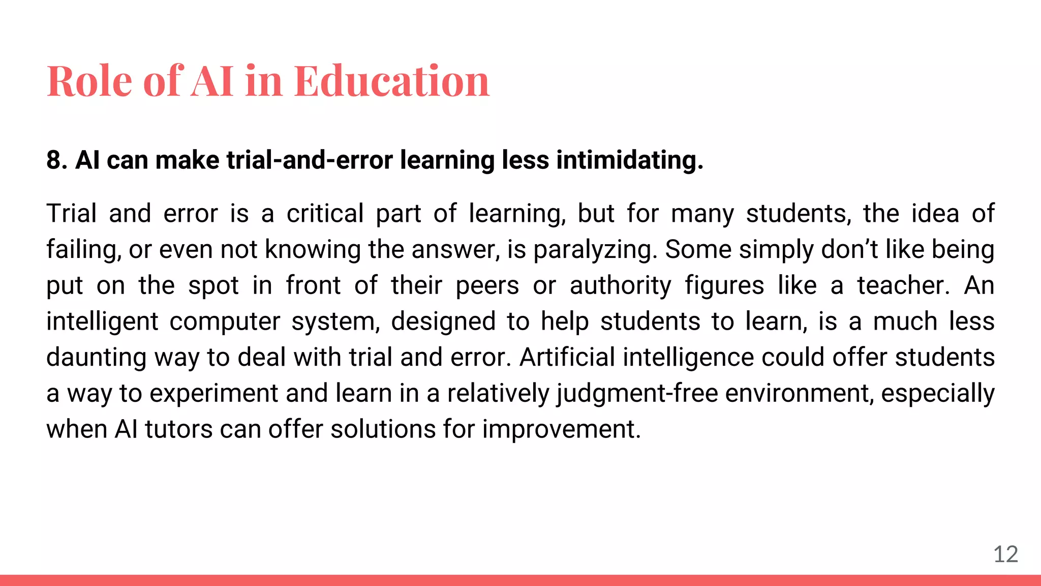 Role of Artificial Intelligence in Education.pptx