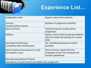 Consulting proposals | PPTX