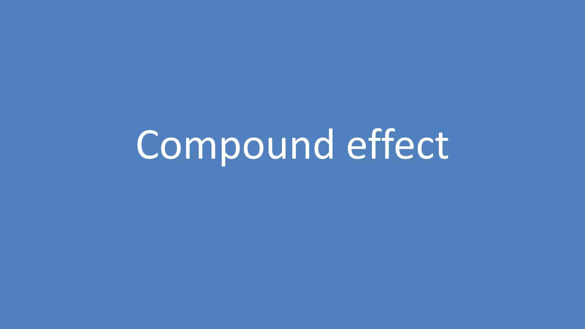 27
Compound effect
 