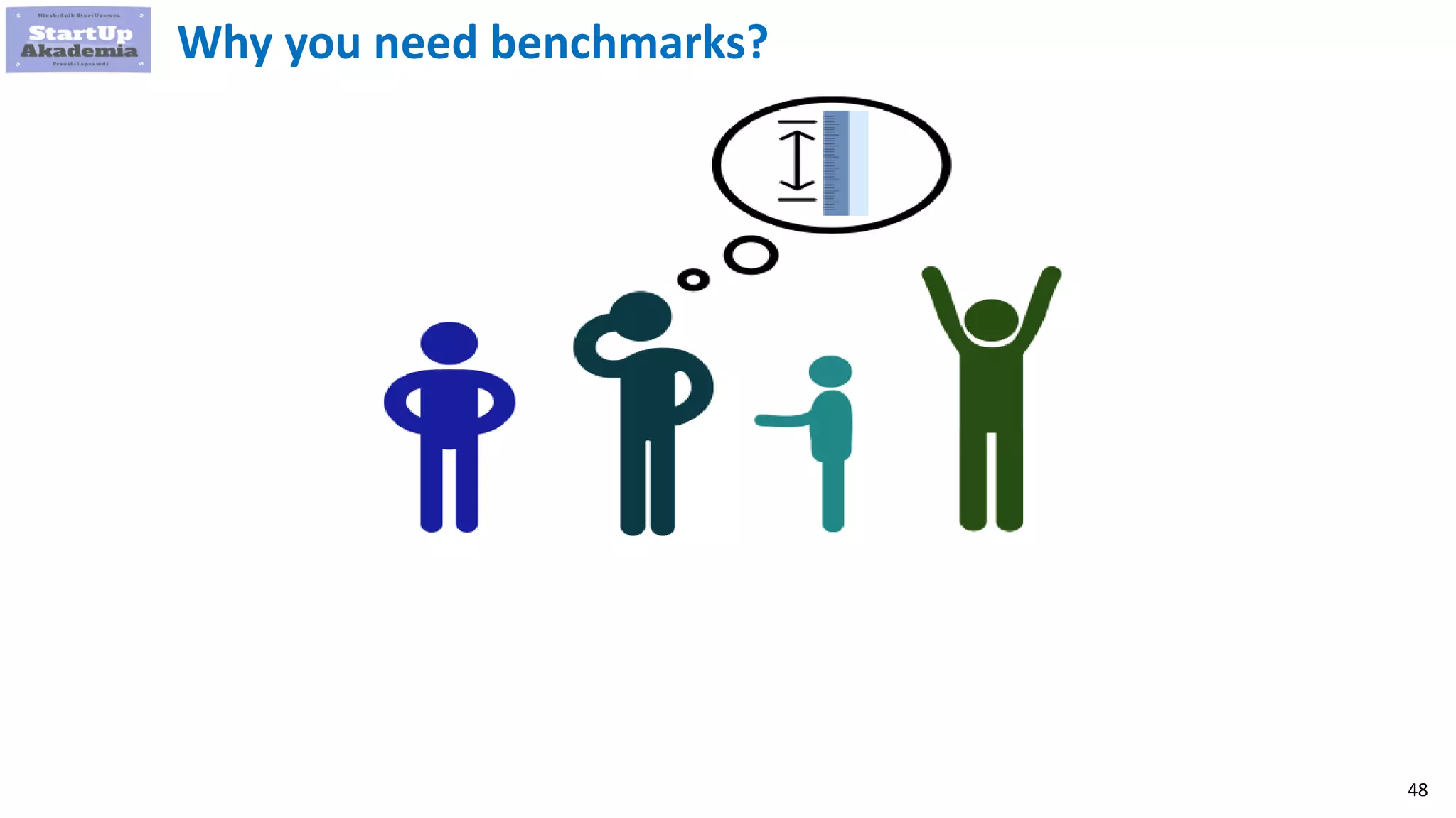 48
Why you need benchmarks?
 