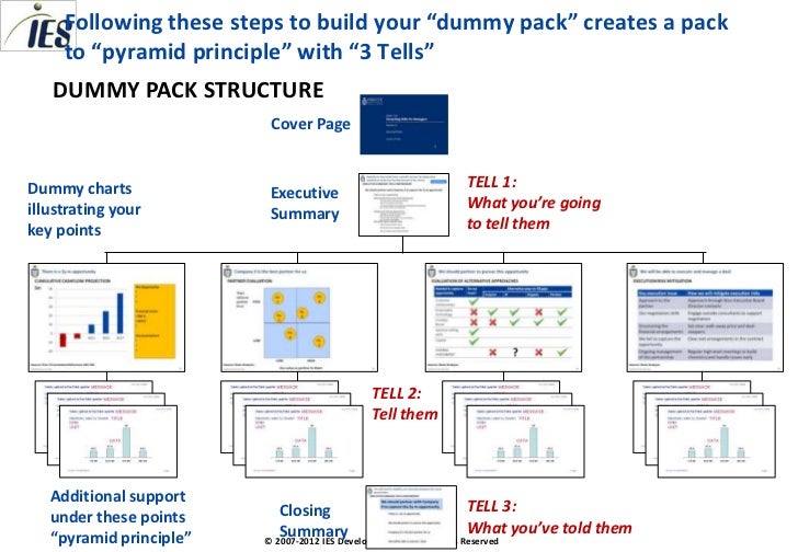 Consulting toolkit preparing dummy pack