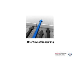 One View of Consulting
 