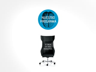 NUESTRO 
PROGRAMA 
SE BASA 
EN TRES 
PRINCIPIOS 
 