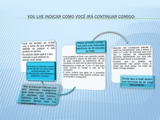 VOU LHE INDICAR COMO VOCÊ IRÁ CONTINUAR COMIGO:
 
