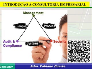 Consultoria de Planejamento - CPLAN
Secretaria de Estado da Administração - SEAConsultor Adm. Fabiano Duarte
INTRODUÇÃO À CONSULTORIA EMPRESARIAL
 