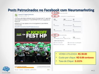 Fonte: https://www.youtube.com/watch?v=POfQlg0V0Cc
Estas áreas não funcionam de forma isolada.
A ação de uma região pode acontecer em
milésimos de segundos.
funcionamento do cérebro
Veja o vídeo ao lado que
exemplifica como essas
áreas do cérebro são
acionadas por meio de uma
marca ou líder inspirador na
percepção de valor dessa
marca.
 