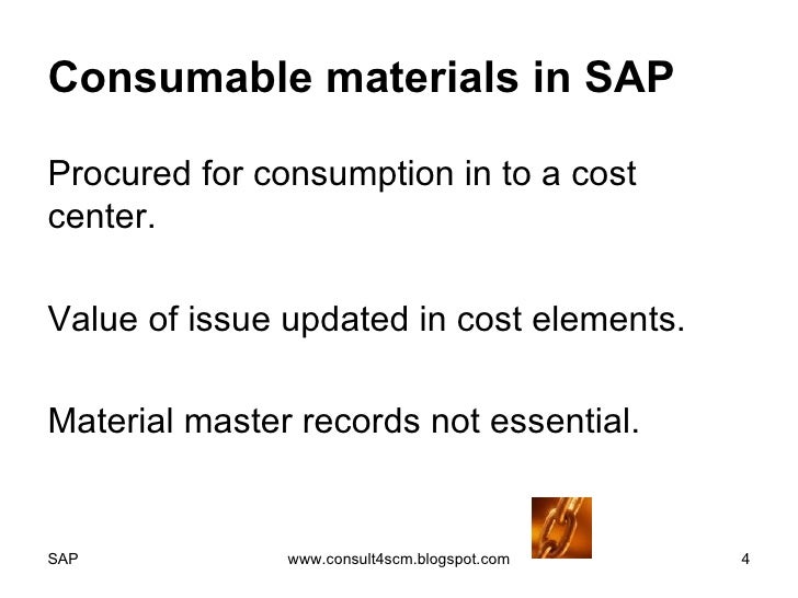 Consumable Materials