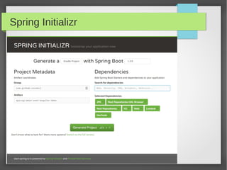 Spring Initializr
 