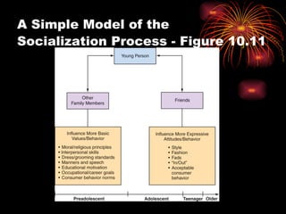 A Simple Model of the  Socialization Process - Figure 10.11   