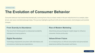 Consumer Preference Evolution Consumer-Behavior session 1 - Historical milestones | PDF