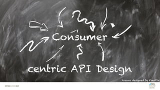Consumer
centric API Design
Arrows designed by FreePik
 