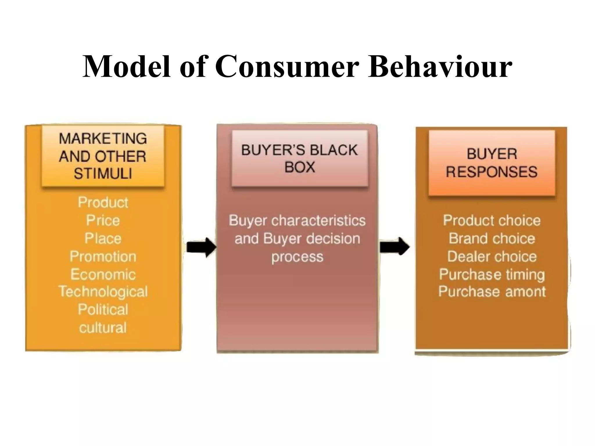 Model of Consumer Behaviour
 