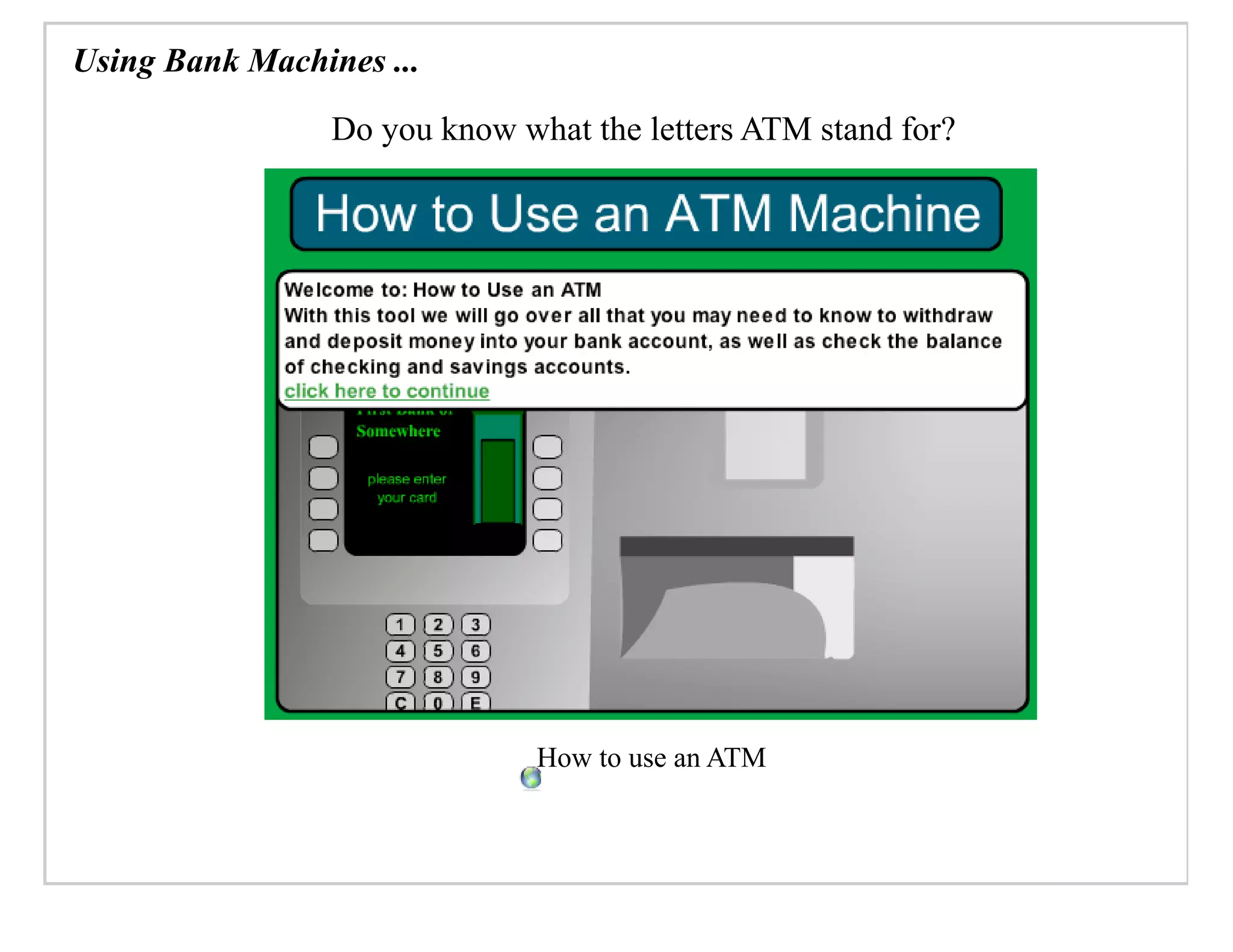 Consumer Math Slides September 17, 2007