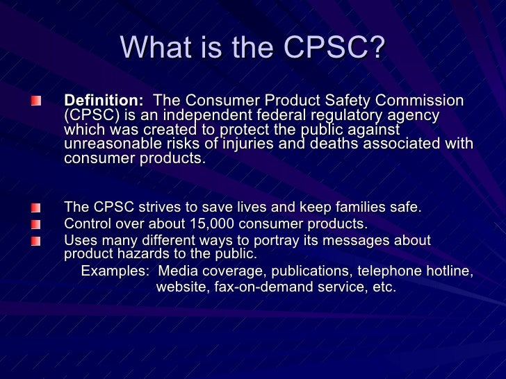 Consumer Product Safety Commission3