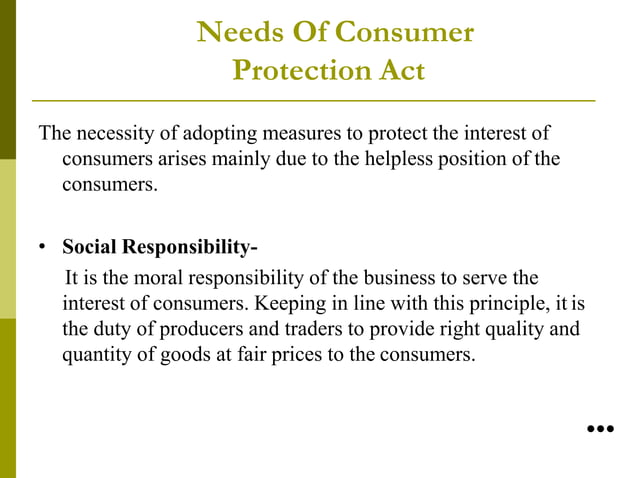 Indian Consumer Protection Act Ppt Pptx