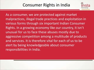 Consumer Rights in India | PPTX