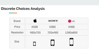 Discrete Choices Analysis
 