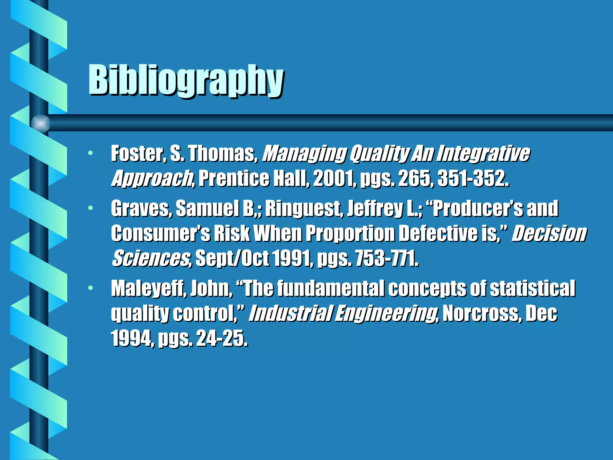 Consumer and Producers Risk[1] | PPT