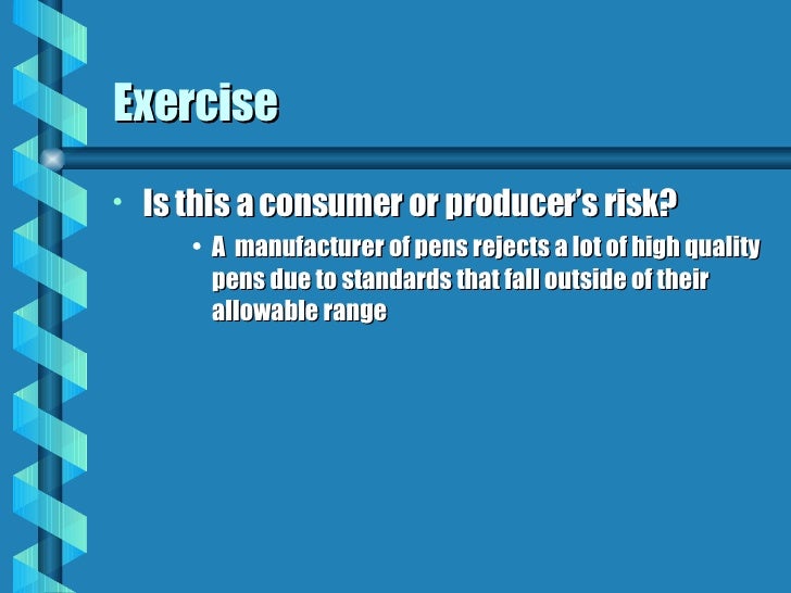 Consumer and Producers Risk[1]