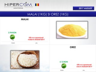 0%
PENNY LIDL
OREZ
0%
PENNY LIDL
MALAI
2017 AUGUST
MALAI (1KG) SI OREZ (1KG)
0%
3.94 RON
0%
5.15 RON
LIDL nu a promovat
orez in AUGUST 2017
LIDL nu a promovat
malai in AUGUST 2017
 
