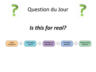 Question du Jour
Is this for real?
 