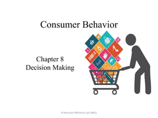 Consumer Behavior
Chapter 8
Decision Making
N.Menakan BBA(Hons) Spl (MKG)
 