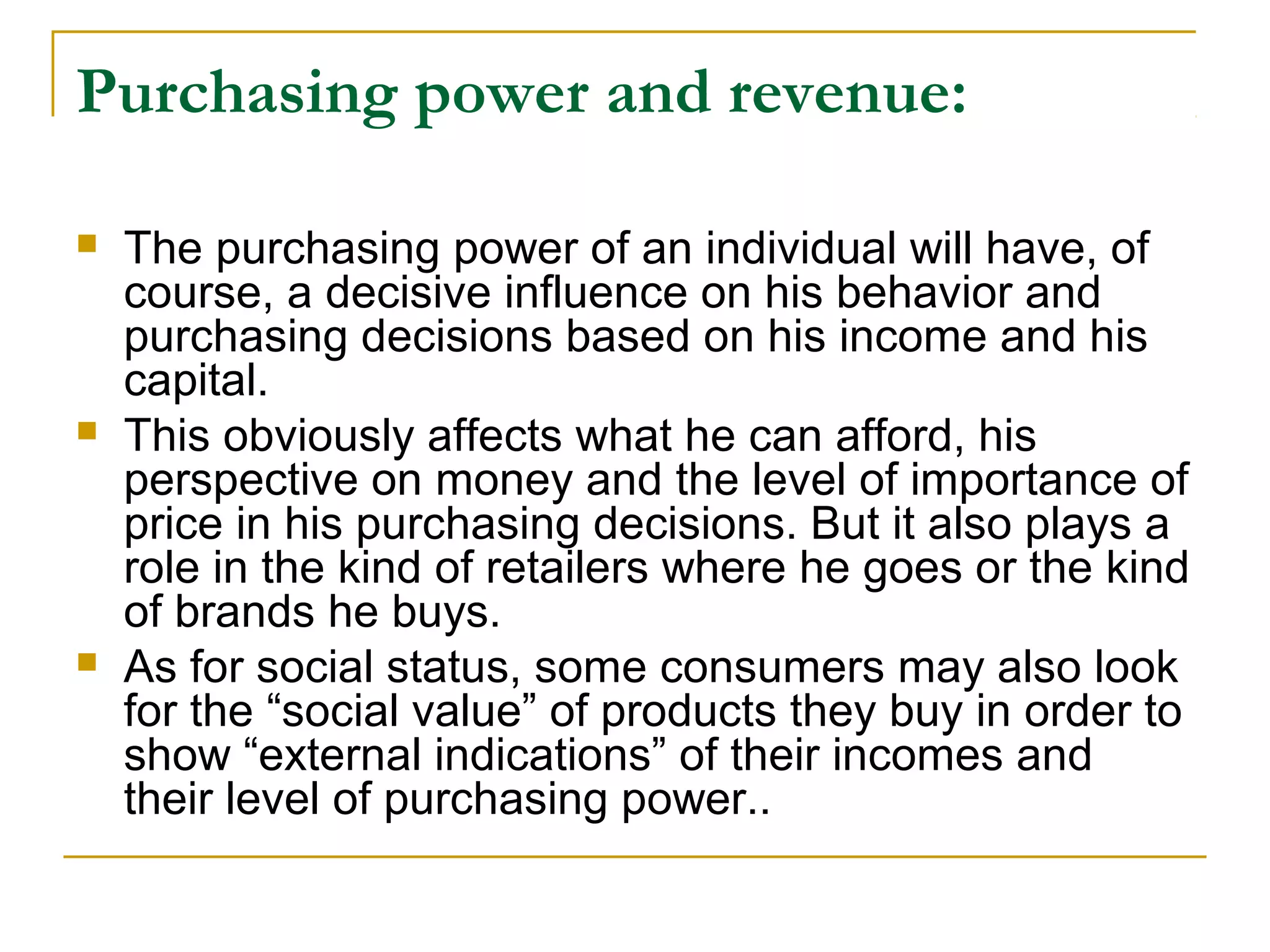 Consumer behavior and factors influencing consumer behavior | PPT