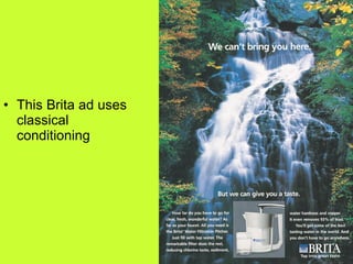 This Brita ad uses classical conditioning 