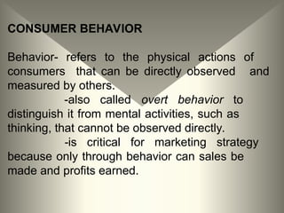 consumer behavior presentation [Recovered].ppt