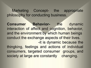 consumer behavior presentation [Recovered].ppt
