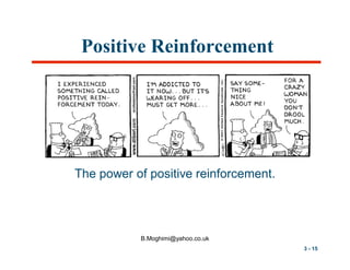 Positive Reinforcement

The power of positive reinforcement.

B.Moghimi@yahoo.co.uk
3 - 15

 