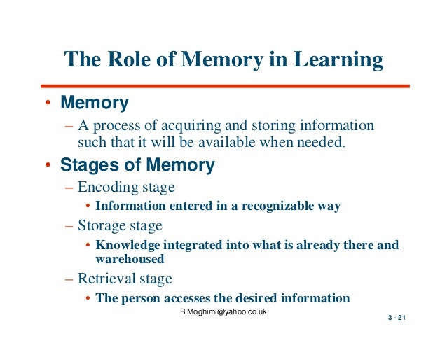 essay on memory and learning Published: mon, 5 dec 2016 sleep, learning, and memory are complex phenomena that are not entirely understood however, human studies suggest that the quantity and quality of sleep have a profound impact on learning and memory. essay on memory and learning Published: mon, 5 dec 2016 sleep, learning, and memory are complex phenomena that are not entirely understood however, human studies suggest that the quantity and quality of sleep have a profound impact on learning and memory.