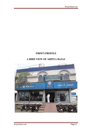 Projectskart.com
FIRM’S PROFILE
A BIRD VIEW OF ARPITA BAJAJ
Projectskart.com Page 27
 