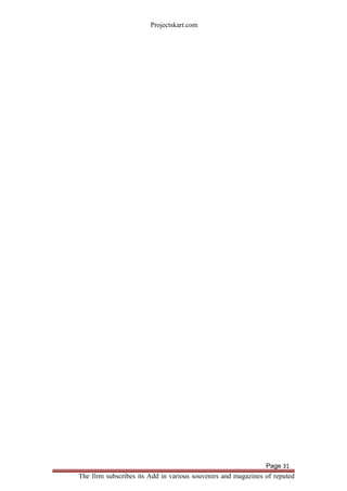 Projectskart.com
The firm subscribes its Add in various souvenirs and magazines of reputed
Page 31
 