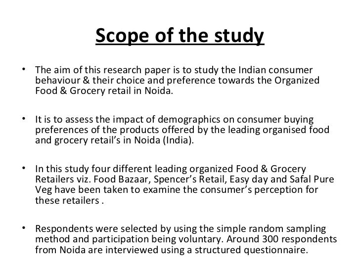 Research paper on buying behaviour of consumer